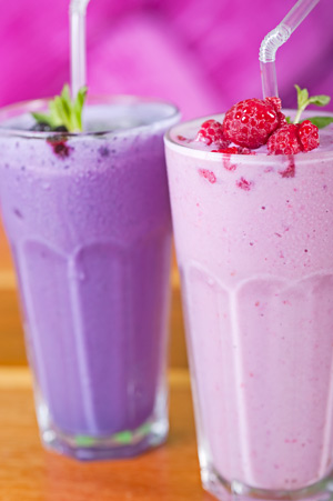 Erdbeer Smoothie, Blaubeer Smoothie