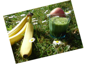 Grüner Smoothie Banane Apfel